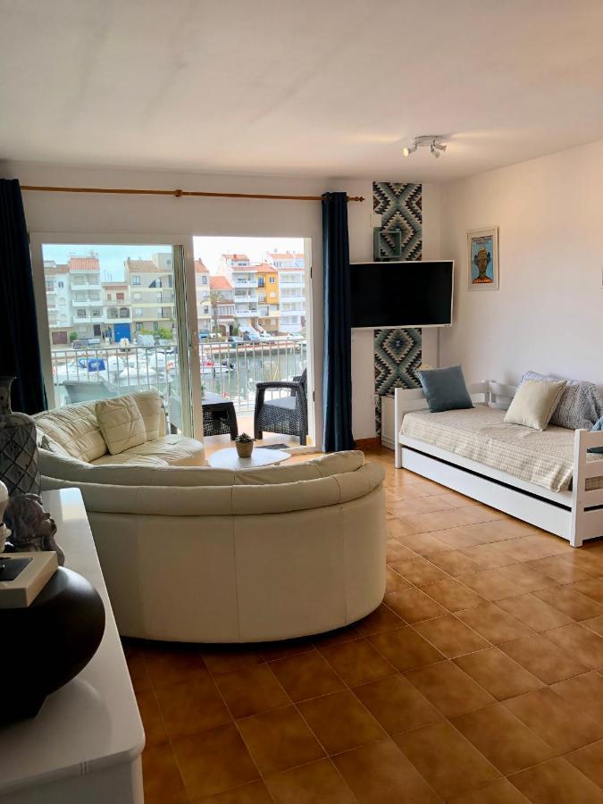 Appartement 80 M2,Port Rhodes D-2 Chambres, Terrasse Panoramique, Vue Sur Le Canal Principal D'Empuriabrava Esterno foto