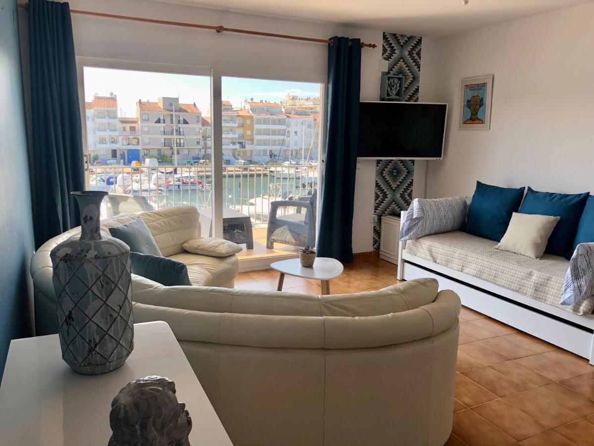 Appartement 80 M2,Port Rhodes D-2 Chambres, Terrasse Panoramique, Vue Sur Le Canal Principal D'Empuriabrava Esterno foto