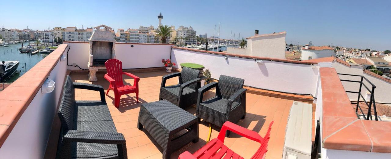 Appartement 80 M2,Port Rhodes D-2 Chambres, Terrasse Panoramique, Vue Sur Le Canal Principal D'Empuriabrava Esterno foto